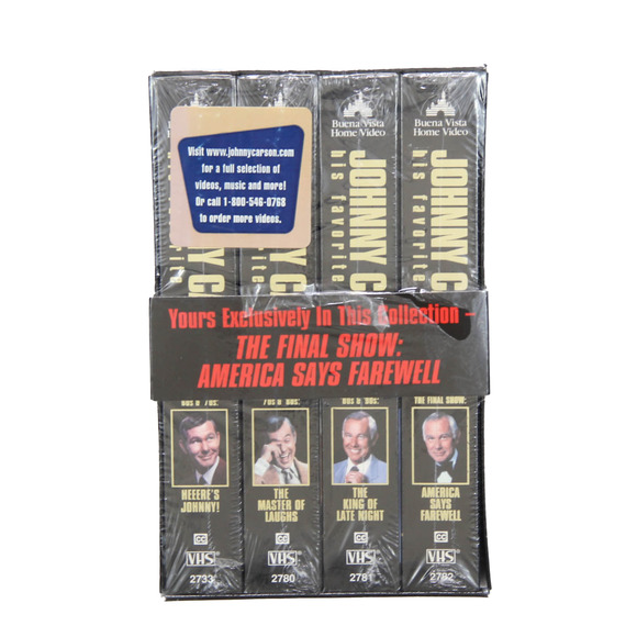 Sealed Johnny Carson Collection His Favorite Moments from the tonight Show VHS - Picture 1 of 4